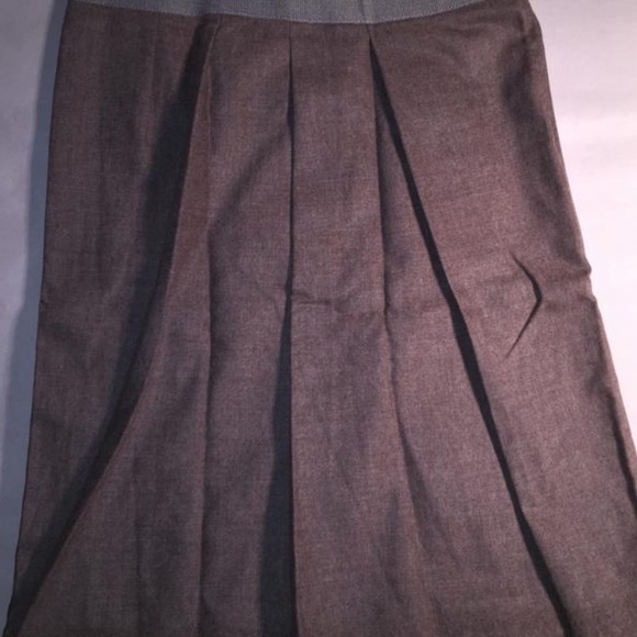 NWT auth FABIANA FILIPPI brown felted wool SKIRT - Picture 5 of 8